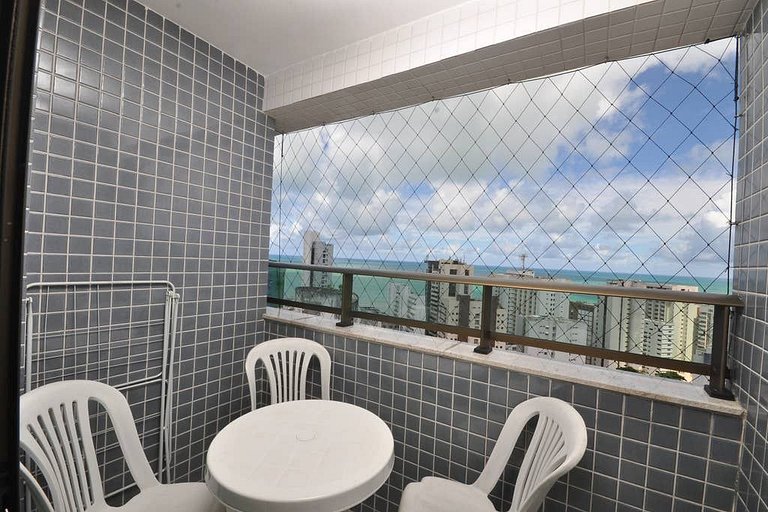 Flat de Luxo em Boa Viagem – Vista Deslumbrante para o Mar |