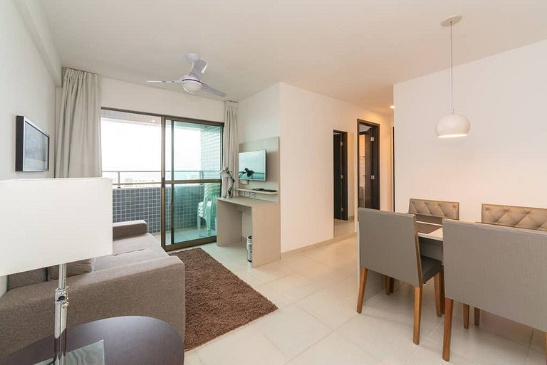 Flat de Luxo em Boa Viagem – Vista Deslumbrante para o Mar |