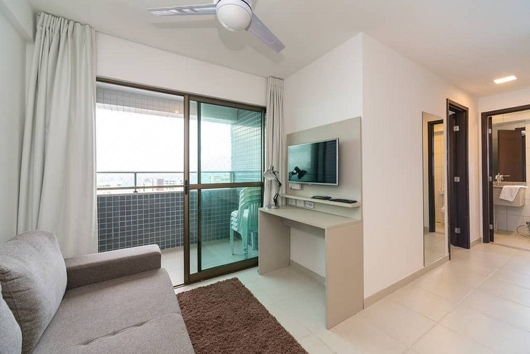 Flat de Luxo em Boa Viagem – Vista Deslumbrante para o Mar |
