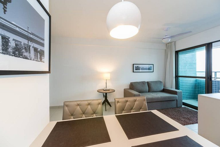 Flat de Luxo em Boa Viagem – Vista Deslumbrante para o Mar |