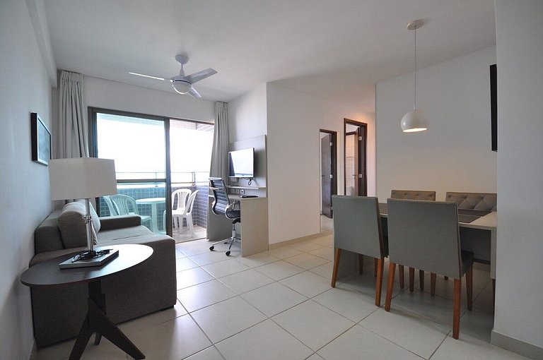 Flat de 2 quartos no Beach Class Conselheiro | BCC 605