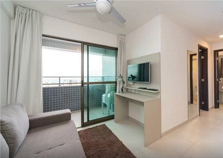 Flat de 2 quartos no Beach Class Conselheiro | BCC 605