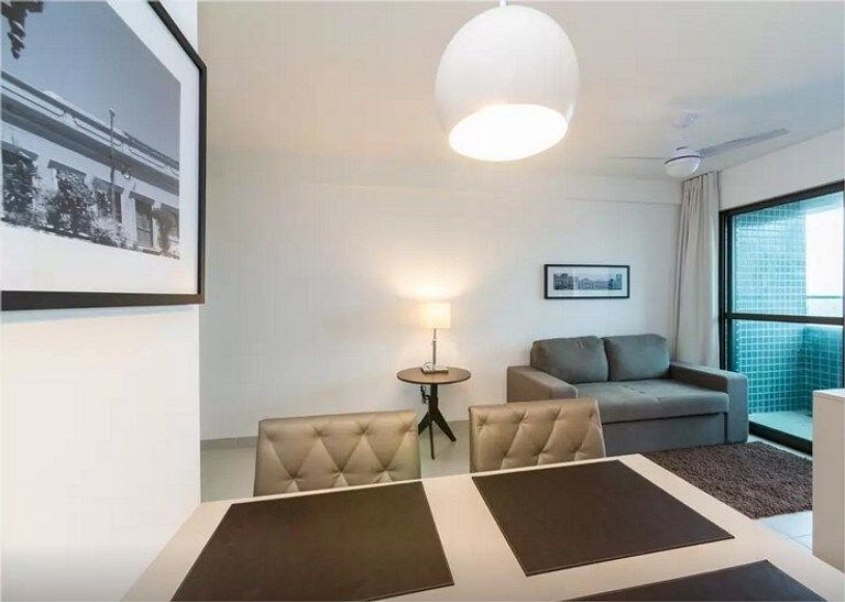 Flat de 2 quartos no Beach Class Conselheiro | BCC 605