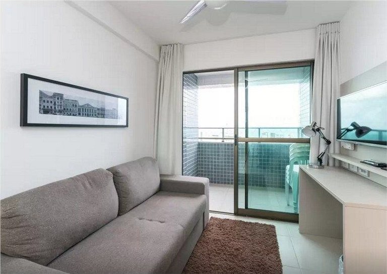 Flat de 2 quartos no Beach Class Conselheiro | BCC 605