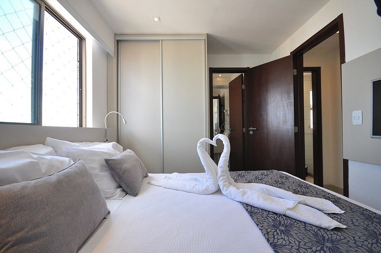 Flat de 2 quartos no Beach Class Conselheiro | BCC 605