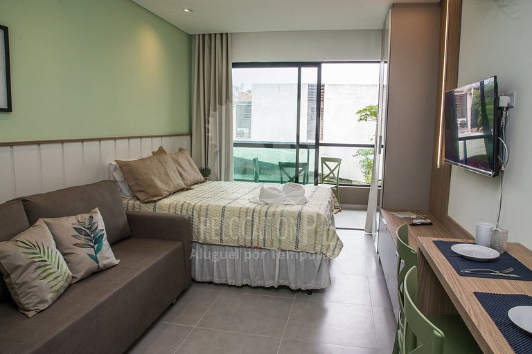 Villa del Porto 103 | Flat com Varanda a 50m da praia em Por