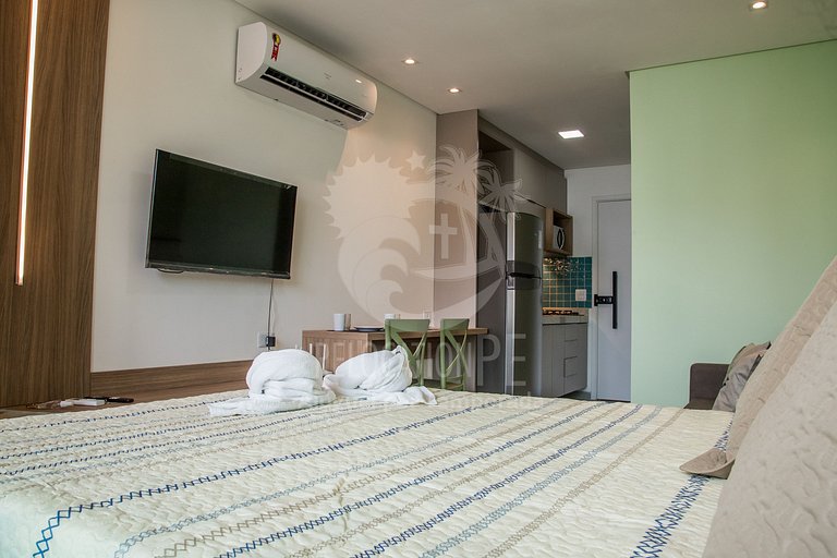 Incrível flat de 01 quarto com varanda - 103 - Villa del Por