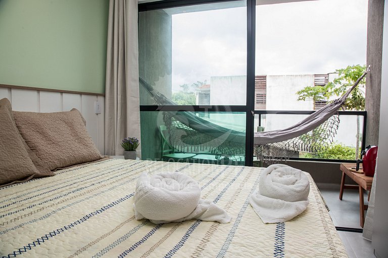 Villa del Porto 103 | Flat com Varanda em Porto de Galinhas