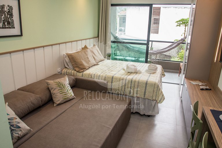 Villa del Porto 103 | Flat com Varanda em Porto de Galinhas