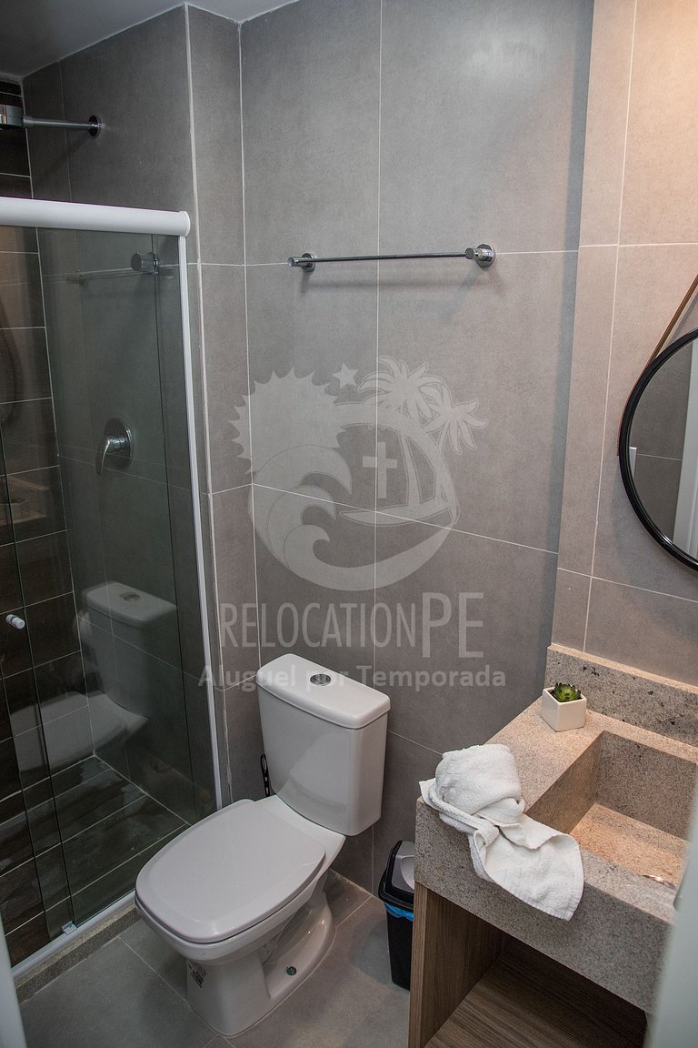 Villa del Porto 103 | Flat com Varanda em Porto de Galinhas