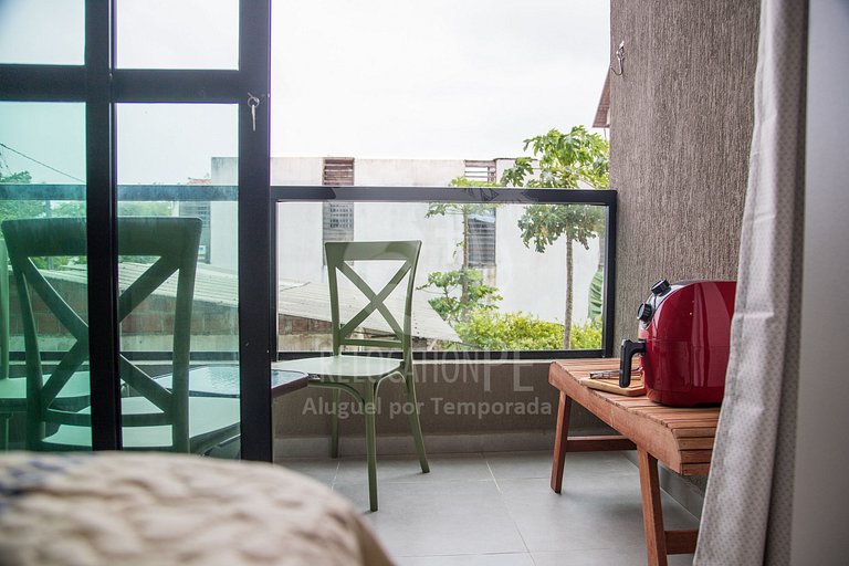 Villa del Porto 103 | Flat com Varanda em Porto de Galinhas