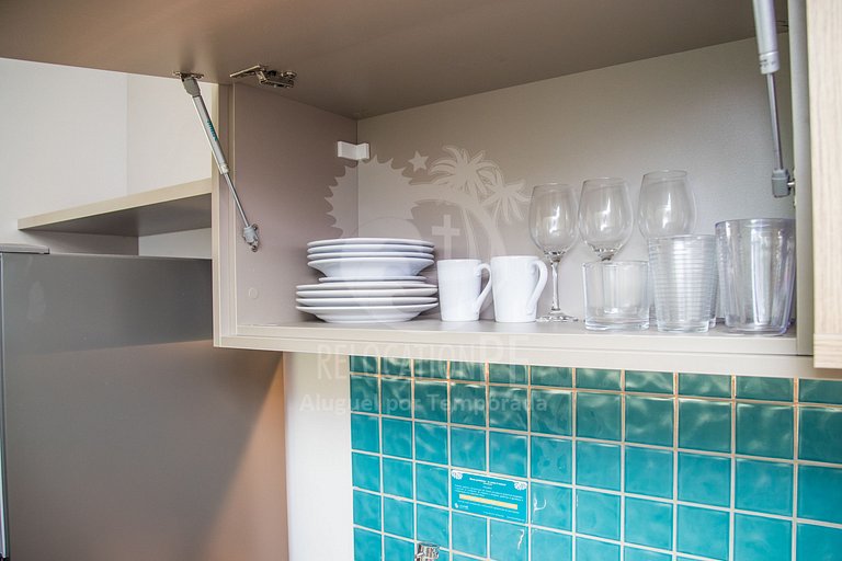 Villa del Porto 101 | Flat com Varanda em Porto de Galinhas