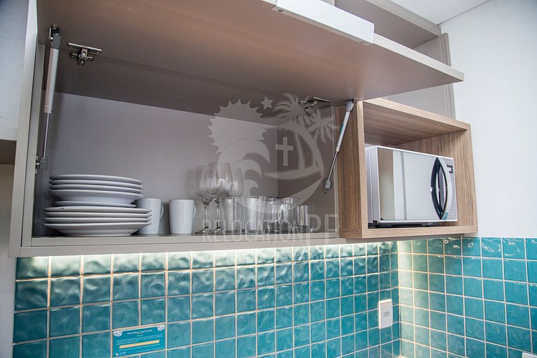 Villa del Porto 101 | Flat com Varanda em Porto de Galinhas