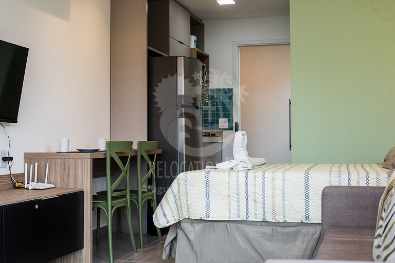Villa del Porto 101 | Flat com Varanda em Porto de Galinhas