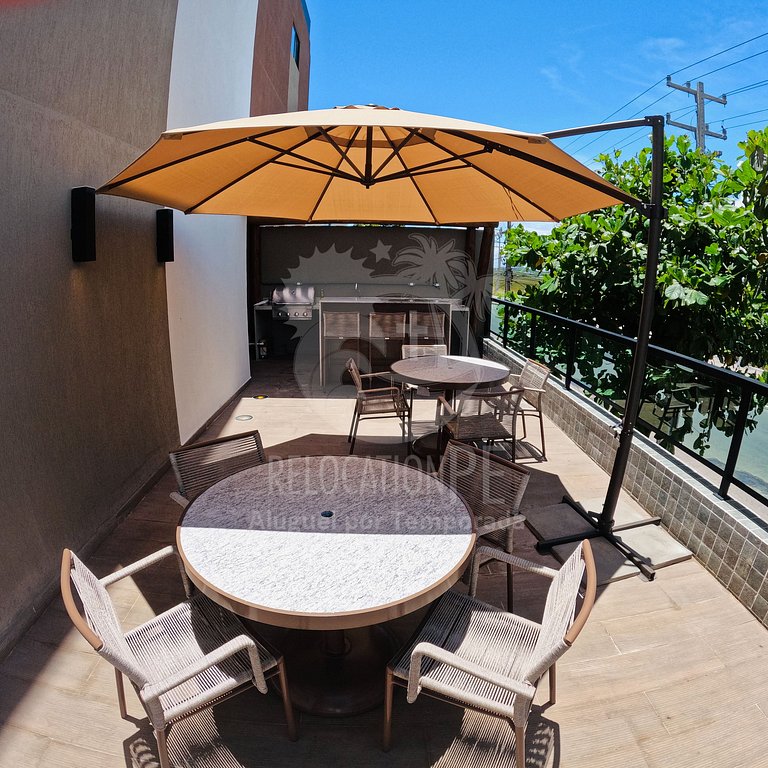 Villa del Porto 103 | Flat com Varanda em Porto de Galinhas