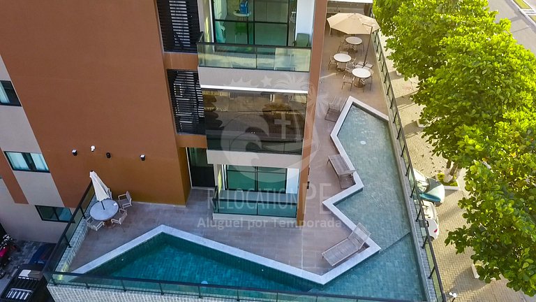 Villa del Porto 101 | Flat com Varanda a 50m da praia em Por