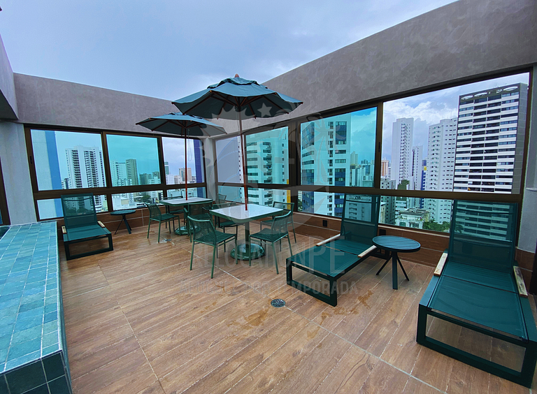 Rooftop 470 - Flat 1407 Completo em Boa Viagem