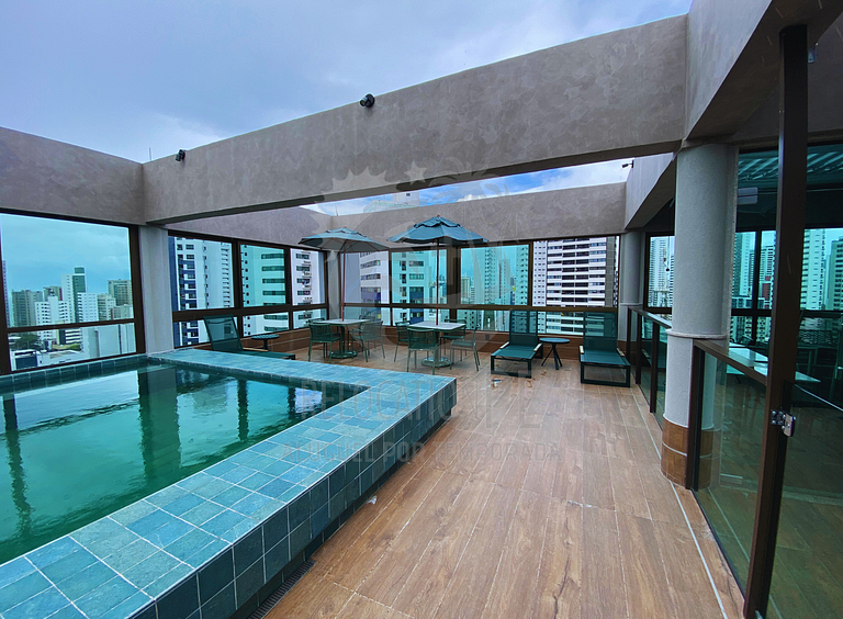 Rooftop 470 - Flat 1407 Completo em Boa Viagem