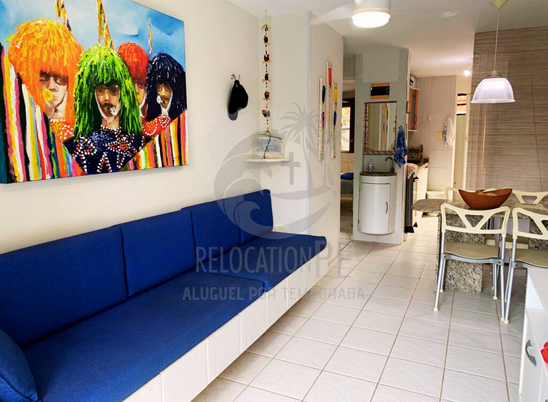 Casa com 2 quartos a 50m do mar no Merepe Residence - Porto