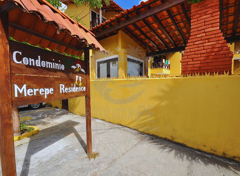 Casa com 2 quartos a 50m do mar no Merepe Residence - Porto