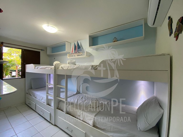Casa com 2 quartos a 50m do mar no Merepe Residence - Porto