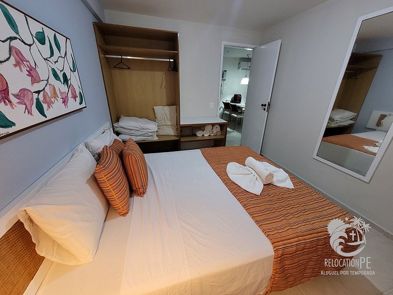 Marupiara Suítes 118 | Flat Vista Mar em Muro Alto