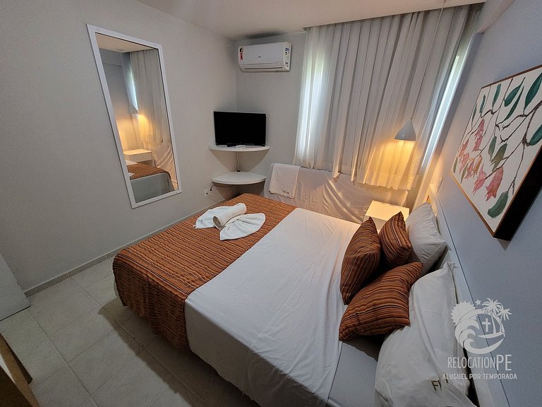 Marupiara Suítes 118 | Flat Vista Mar em Muro Alto