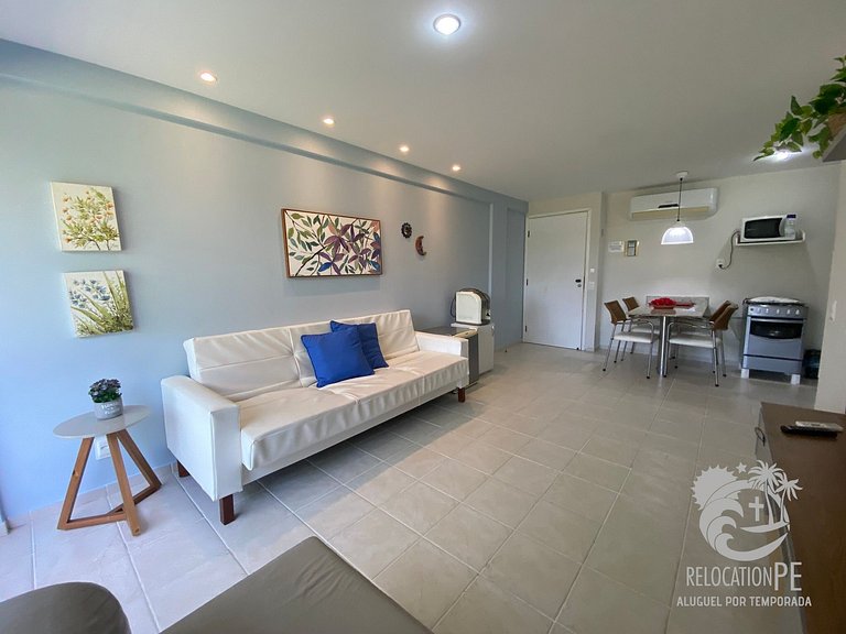 Flat Sofisticado com Vista para o Mar | Marupiara Suítes 119