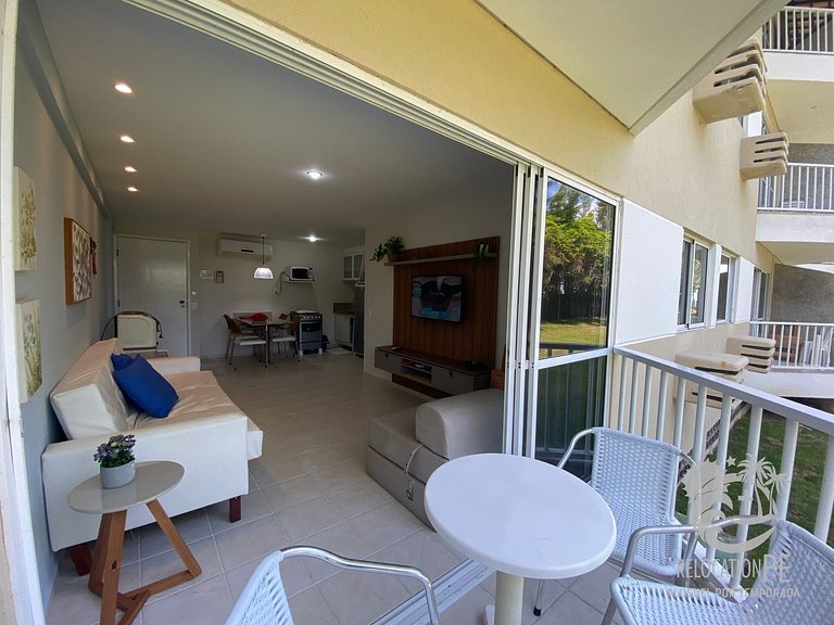Flat Sofisticado com Vista para o Mar | Marupiara Suítes 119