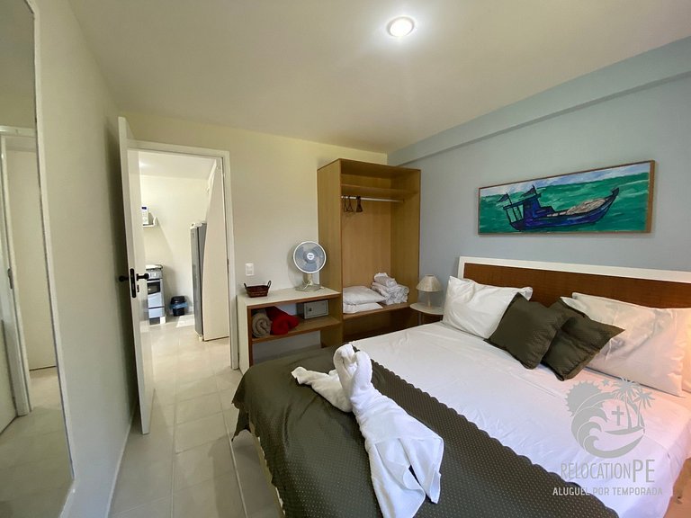 Flat Sofisticado com Vista para o Mar | Marupiara Suítes 119