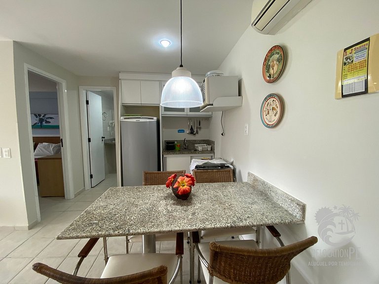 Flat com vista do Mar no Marupiara Suítes - Muro Alto | 120