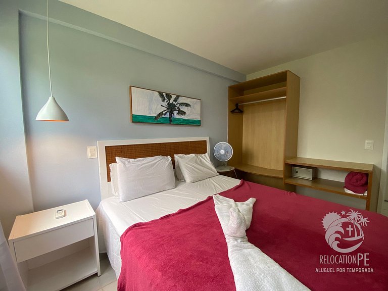 Flat com vista do Mar no Marupiara Suítes - Muro Alto | 120