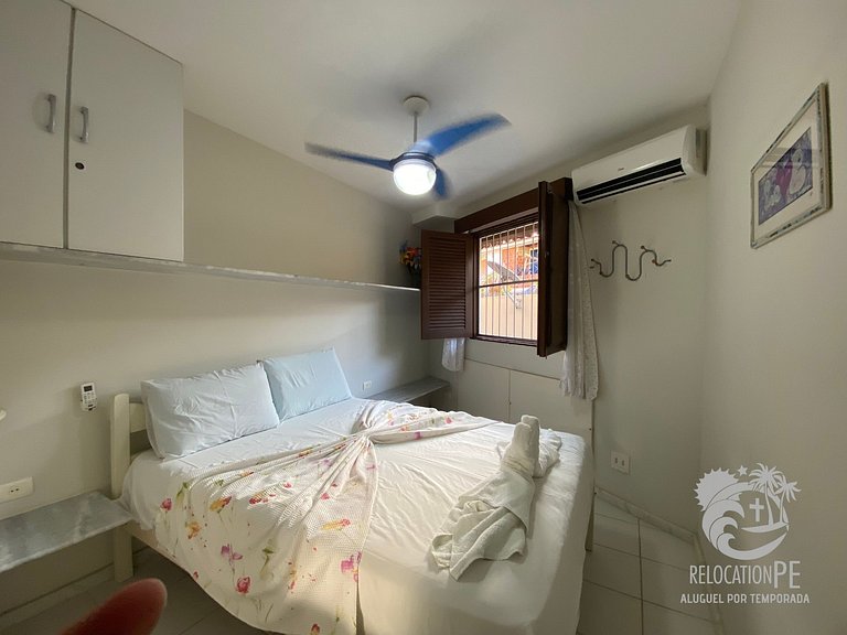 Casa com 2 quartos a 50m do mar no Merepe Residence - Porto