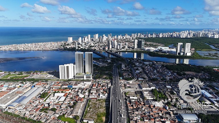 Flat no Condomínio Metrópolis - Ilha do Leite