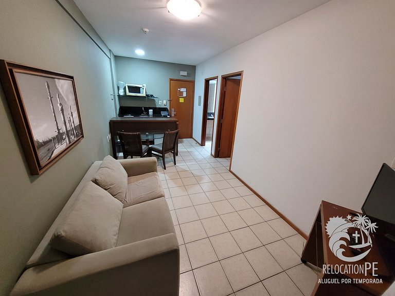 Excelente Flat no condomínio Metropolis - Ilha do Leite