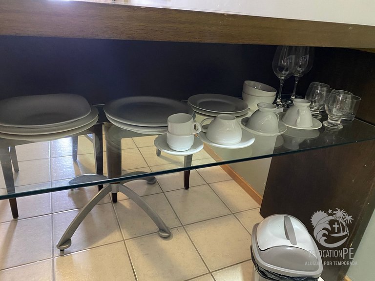 Excellent Flat in cond. Metrópolis - Ilha do Leite