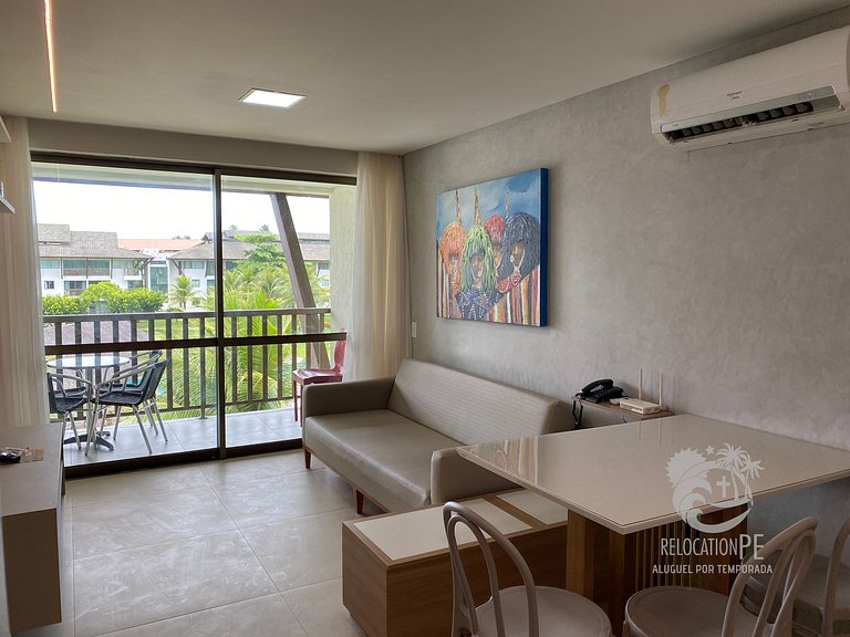 Beach Class Muro Alto 2302 | Flat Sofisticado 2 Suítes
