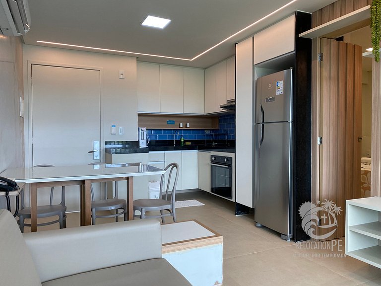 Beach Class Muro Alto 2302 | Flat Sofisticado 2 Suítes