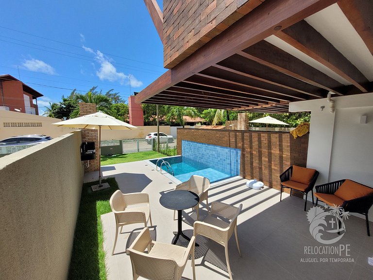 Casa Completa para 8 pessoas no Vila Sol em Serrambi | 02