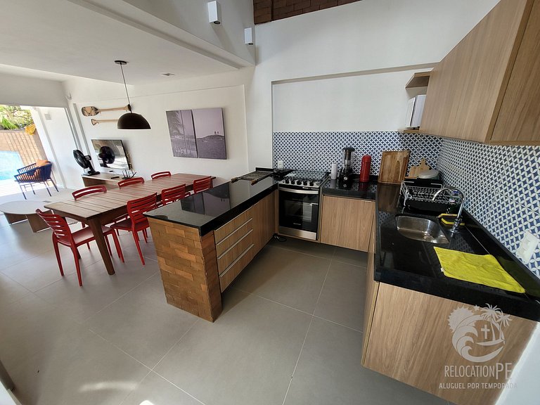 Casa Completa para 8 pessoas no Vila Sol em Serrambi | 02