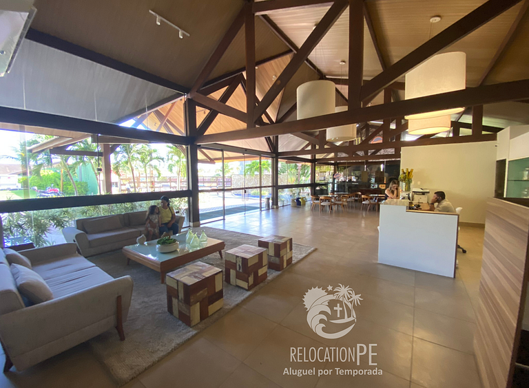 Malawi Beach Resort | Bangalô 61 Luxo Beira-Mar em Muro Alto