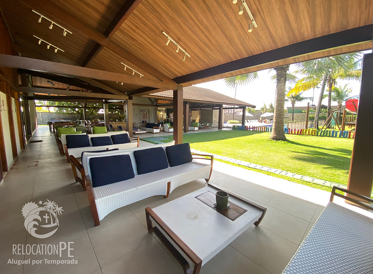 Malawi Beach Resort | Bangalô 61 Luxo Beira-Mar em Muro Alto