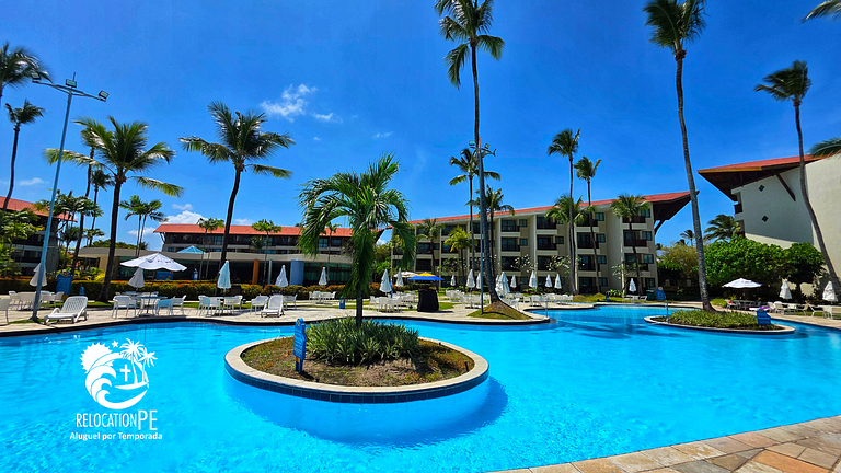Marulhos Resort 403E | Flat Vista Piscinas em Muro Alto