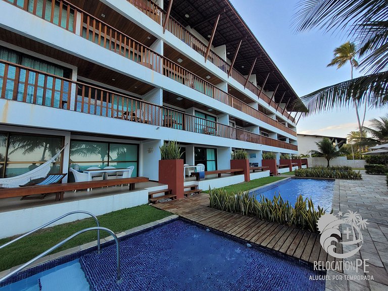 Porto Beach - Flat de Luxo com 4 quartos à beira mar - Porto