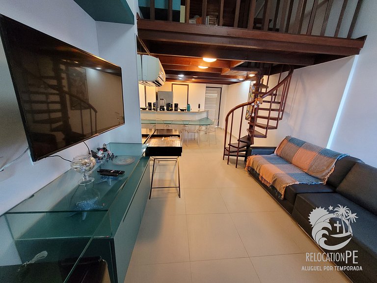 Porto Beach - Flat de Luxo com 4 quartos à beira mar - Porto