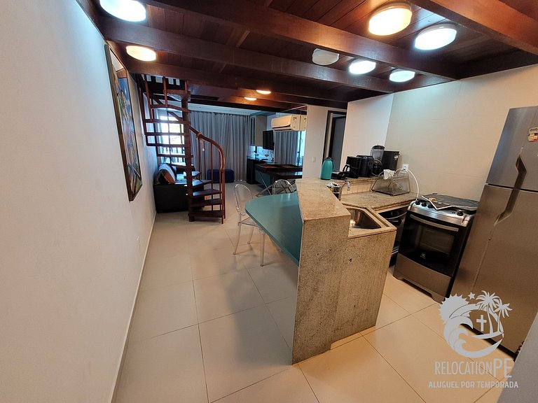 Porto Beach - Flat de Luxo com 4 quartos à beira mar - Porto