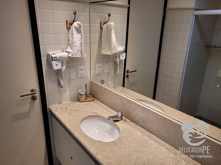 Porto Beach - Flat de Luxo com 4 quartos à beira mar - Porto