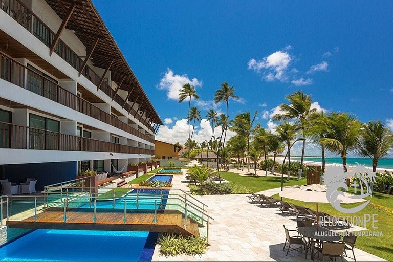 Flat à Beira-Mar em Porto de Galinhas | Porto Beach Residenc