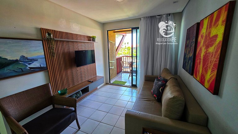 Marulhos Resort 403E | Flat Vista Piscinas em Muro Alto