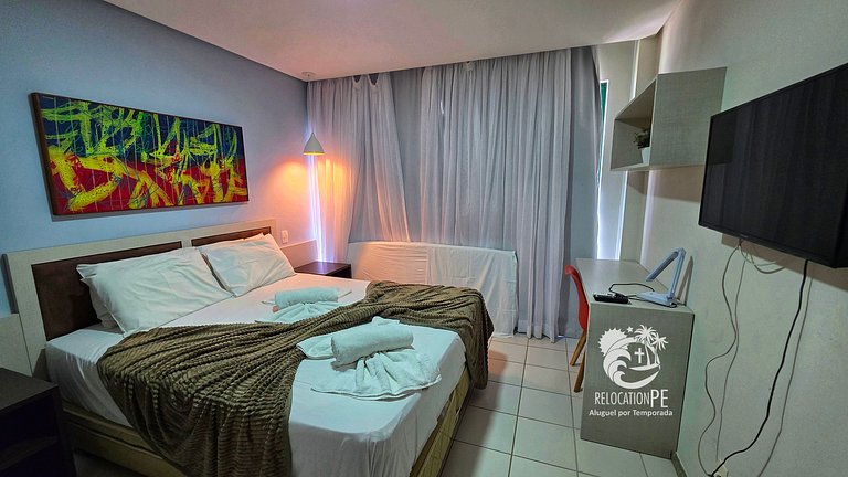 Marulhos Resort 403E | Flat Vista Piscinas em Muro Alto